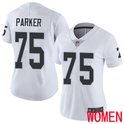 Oakland Raiders Limited White Women Brandon Parker Road Jersey NFL Football 75 Vapor Untouchable Jersey